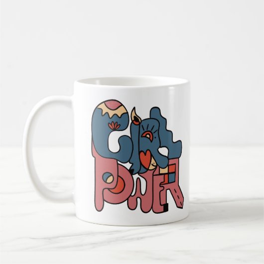 Mädchenpower kaffeetasse (Links)