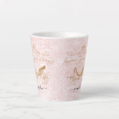 Mädchenprinzessin einmal auf einen Glitzer Milchtasse (Vorderseite)