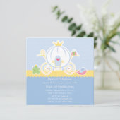 Mädchenprinzessin Geburtstagsfeier Einladung (Stehend Vorderseite)