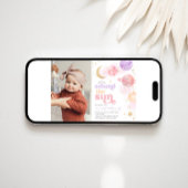 Mädchenraum Einladung zum ersten Geburtstag