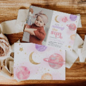 Mädchenraum Einladung zum ersten Geburtstag