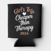 Mädchenreise 2024 billiger als Therapieurlaub Dosenkühler (Vorderseite)