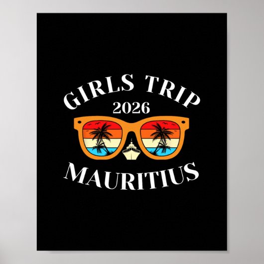 Mädchenreise 2026 Mauritius Frühlingsferien 2026 K Poster (Vorne)
