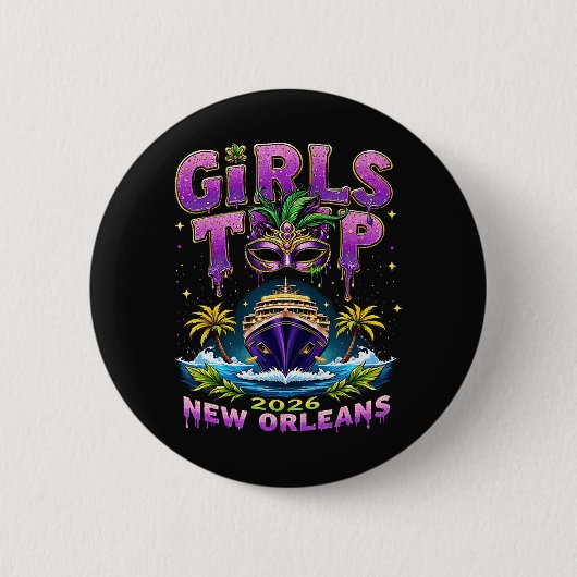 Mädchenreise 2026 New Orleans Button (Vorderseite)