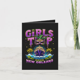 Mädchenreise 2026 New Orleans Feiertagskarte