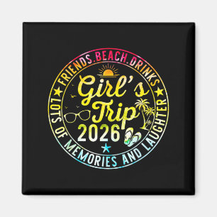 Mädchenreise 2026 Tropische Strandfreunde Sommer Magnet