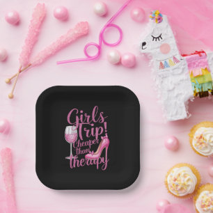 Mädchenreise billiger als Therapie-Wochenend-Weinp Pappteller