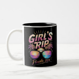 Mädchenreise Florida 2024 Sommer Strand Wochenende Zweifarbige Tasse