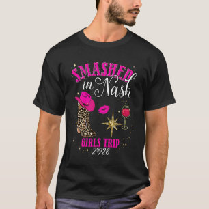 Mädchenreise Nashville 2026 Zerstört in Nash-Stief T-Shirt