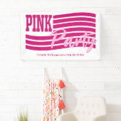 Mädchenrosa Banner (Insitu)