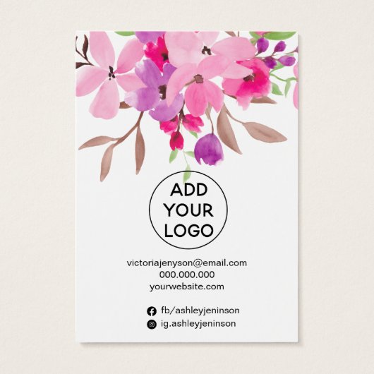 Mädchenrosa Blumenschmuckhalter (Rückseite)