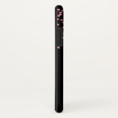 Mädchenrosa Glitzer Lippen Monogramm Name Case-Mate iPhone Hülle (Hinten/Rechts)