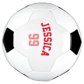 Mädchenrosa Name Minimalistisch Fußball (Gedreht)