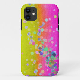 Mädchenrosa und gelbes iPhone-Case Case-Mate iPhone Hülle