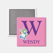 Mädchens erster Schneemann Weihnachtsmann-Kühlschr Magnet (Vorderseite/Rückseite)