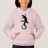 Mädchen's Lizard Sweatshirt Reptile Art Kids Hoodi (Vorderseite)