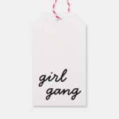 Mädchensammlung niedliche moderne feministische Po Geschenkanhänger (Rückseite)