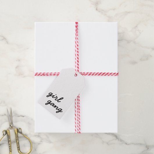 Mädchensammlung niedliche moderne feministische Po Geschenkanhänger (Mit Garn)