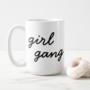 Mädchensammlung niedliche moderne feministische Po Kaffeetasse
