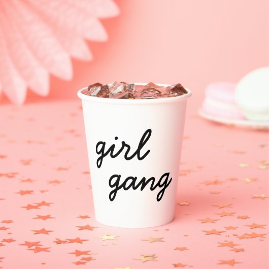 Mädchensammlung niedliche moderne feministische Po Pappbecher (Insitu)