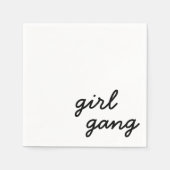 Mädchensammlung niedliche moderne feministische Po Serviette (Vorderseite)