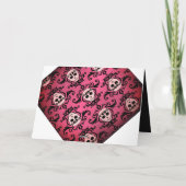 Mädchenschädel Geburtstag Karte (Rückseite)