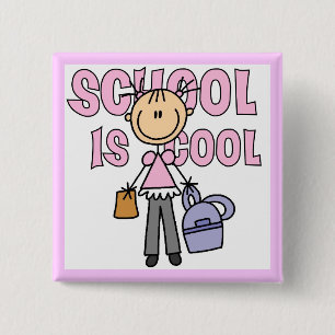 Mädchenschule ist cool button