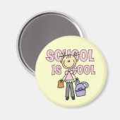 Mädchenschule ist cool magnet (Vorderseite/Rückseite)