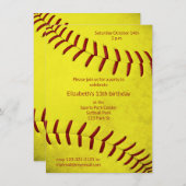 Mädchenschulen - Geburtstag oder Party Einladung (Vorne/Hinten)