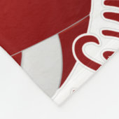 Mädchenspielplatz mit weißem Volleyballfeld Fleecedecke (Ecke)