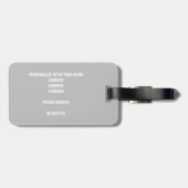 Mädchensport Rosa Weiße Fußbälle Muster Gepäckanhänger (Rückseite horizontal)