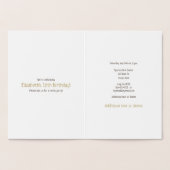 Mädchensportarten Geburtstaggold Folienkarte (Innenseite)