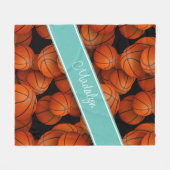 Mädchensportgeschenke Sondername des Athleten Bask Fleecedecke (Vorderseite (Horizontal))