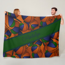 Mädchensportraum-Dekoration Blau-grüne Basketball