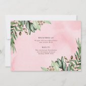 Mädchenstamm Woodland Animals Kinderdusche per Pos Einladung (Rückseite)