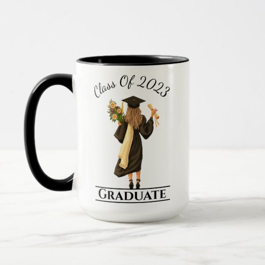 Mädchenstudium 1 Anpassbares Jahr Tasse (Links)