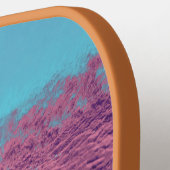 Mädchensurfen bei Sonnenuntergang Pickleball Schläger (Linke Seite)