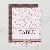 Mädchentafel Einladung (Vorne/Hinten)