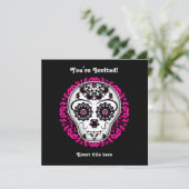 Mädchentag des toten Party Einladung (Stehend Vorderseite)