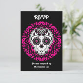 Mädchentag des toten UAWG RSVP Karte (Stehend Vorderseite)