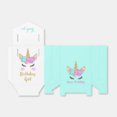 Mädchentag-Einhorn Geschenkschachtel (Ungefaltet)