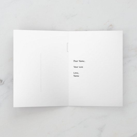 Mädchentag Feiertagskarte (Innenseite)