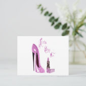 Mädchentag/Nacht-Out-Party Einladung (Stehend Vorderseite)