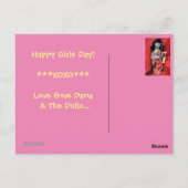 Mädchentag Postkarte (Rückseite)