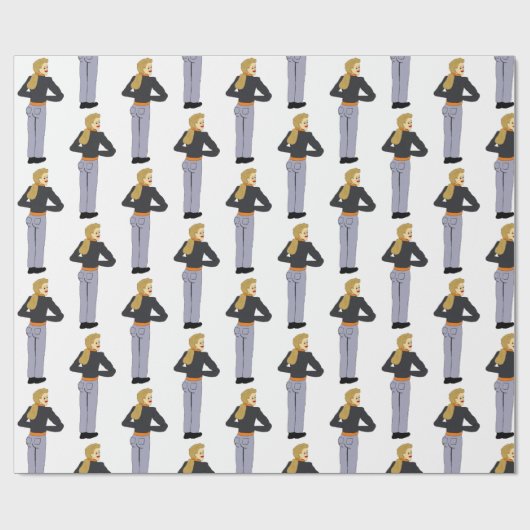 Mädchentaste Geschenkpapier (Flach)