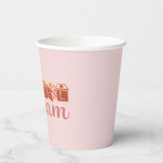 Mädchenteam Pappbecher (Links)