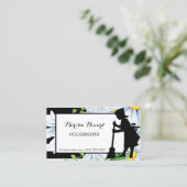 Mädchenteile und Daisy Floral Housekeeper Visitenkarte (Stehend Vorderseite)