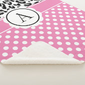 Mädchenteile und Tiere drucken Monogramm Sherpadecke (3/4)