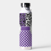 Mädchenteile und Tiere drucken Monogramm Trinkflasche (Links)