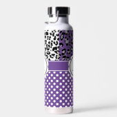 Mädchenteile und Tiere drucken Monogramm Trinkflasche (Rechts)